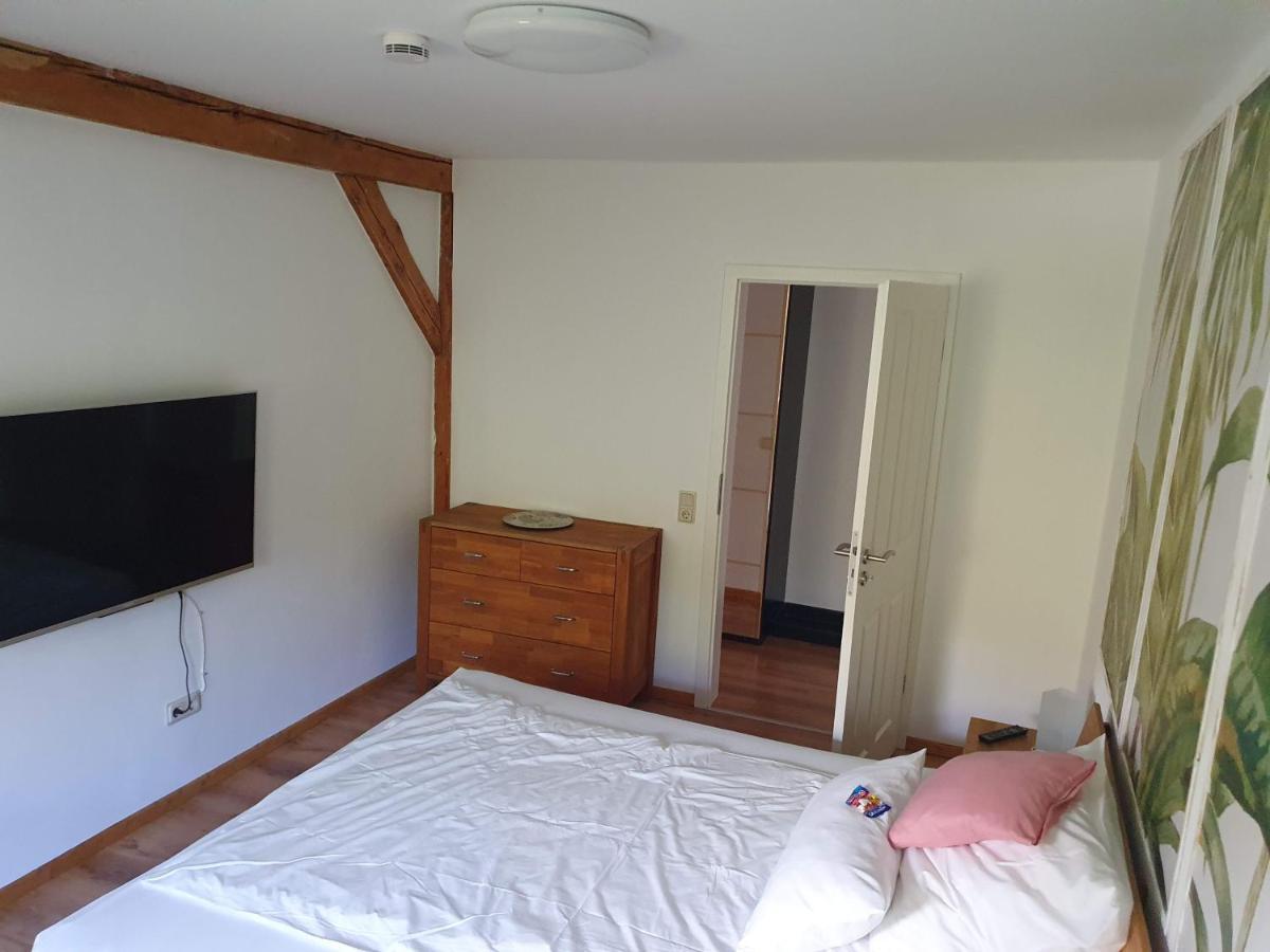 Kornhaus - Schoene Ferienwohnung Mit Pool, Kamin Und Terrasse Gottingen Bagian luar foto